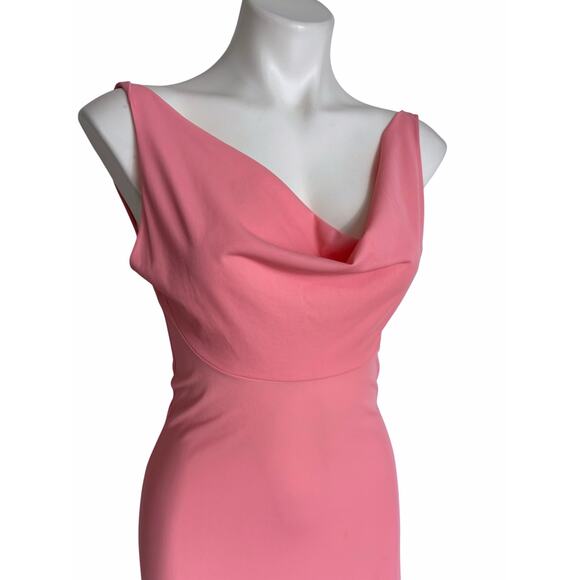 Vintage 70s John Kloss Cira Pink Babydoll Cowl Slip Dress Coquette Romantic - Picture 6 of 15